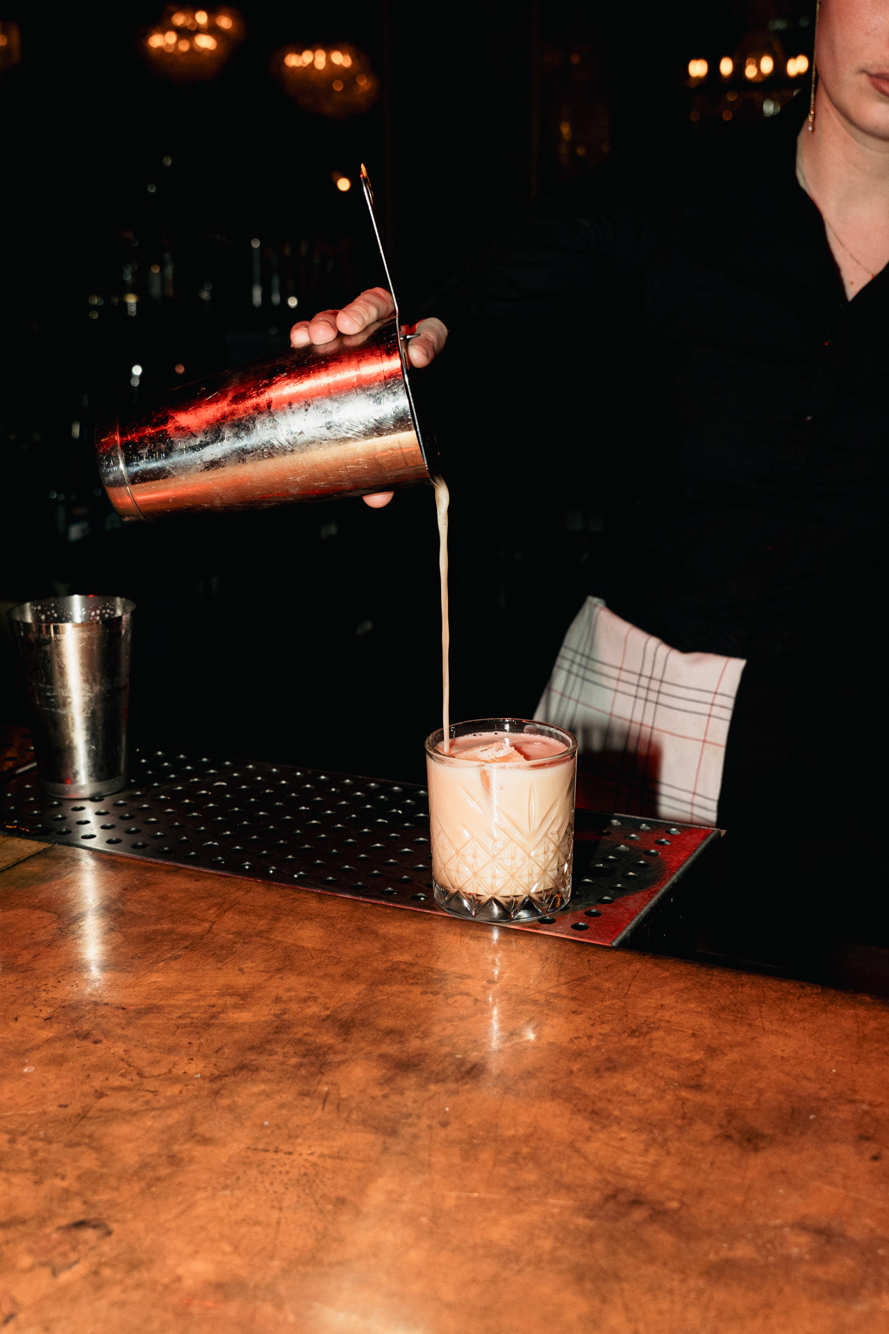 A quiet detail of the bar.